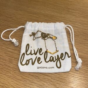 Gorjana V Arrow Gold Plated Necklace